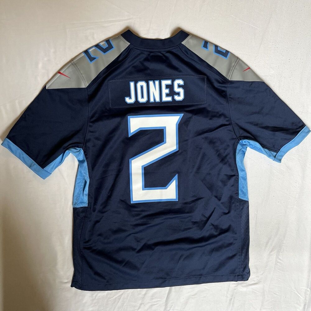 Tennessee Titans Julio Jones Size L Large Blue Football Jersey Nike #2 NFL